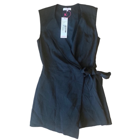 Parker Rosie Romper Black Wrap Mini - Picture 3 of 8